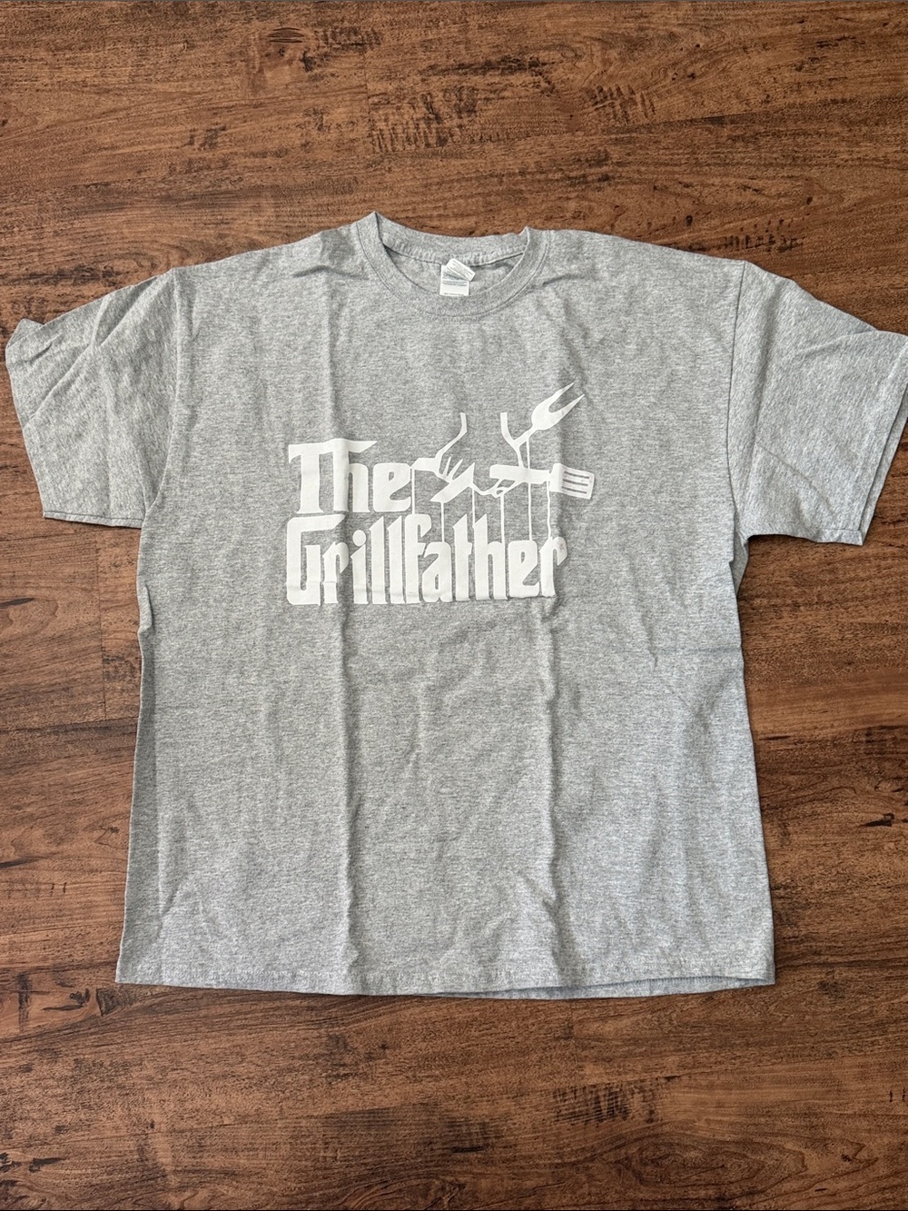 The Grillfather Graphic Tee - Grey size xl